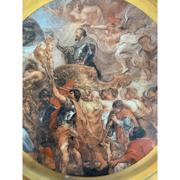 VTG Hutschenreuther Sylvia German Porcelain Plates Raffaello Gold Charger - Picture 13 of 16